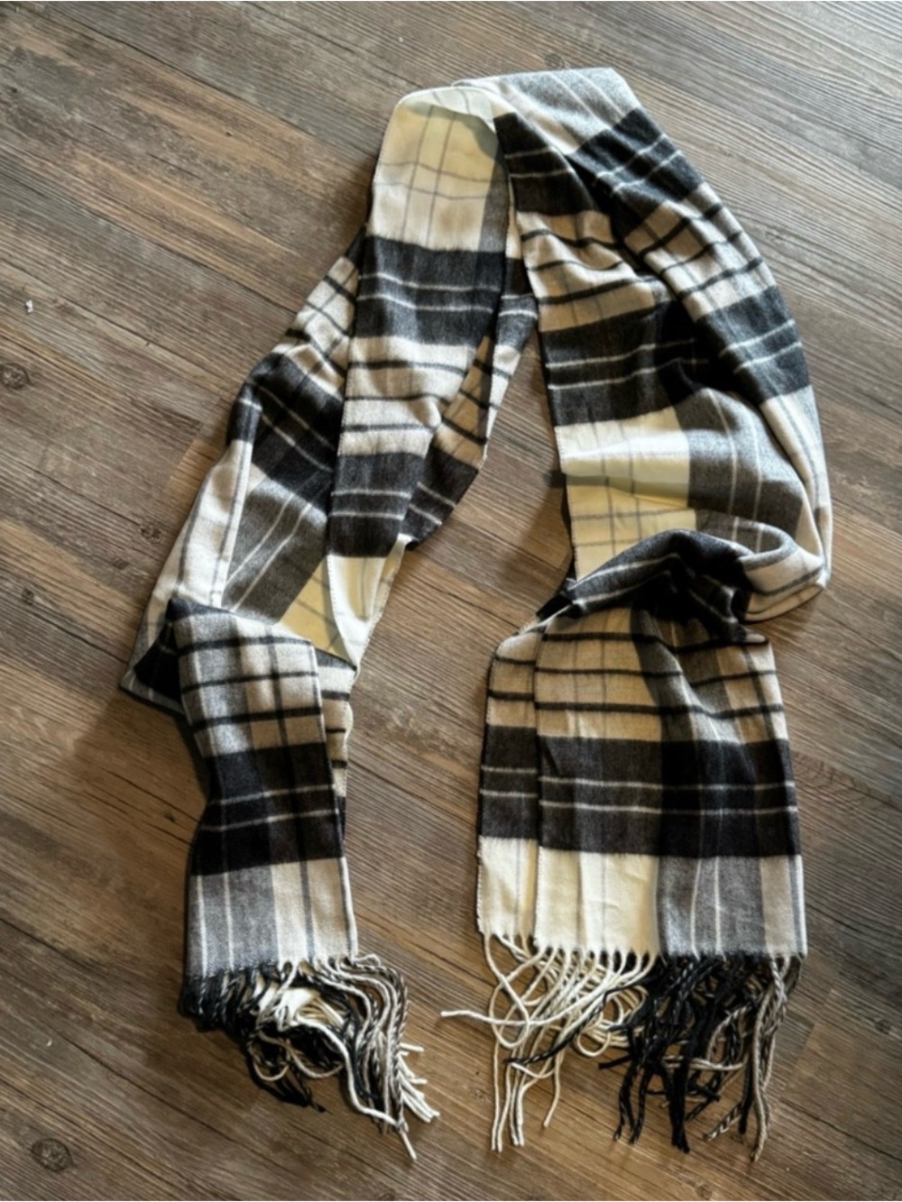 Fraas cashmink plaid scarf